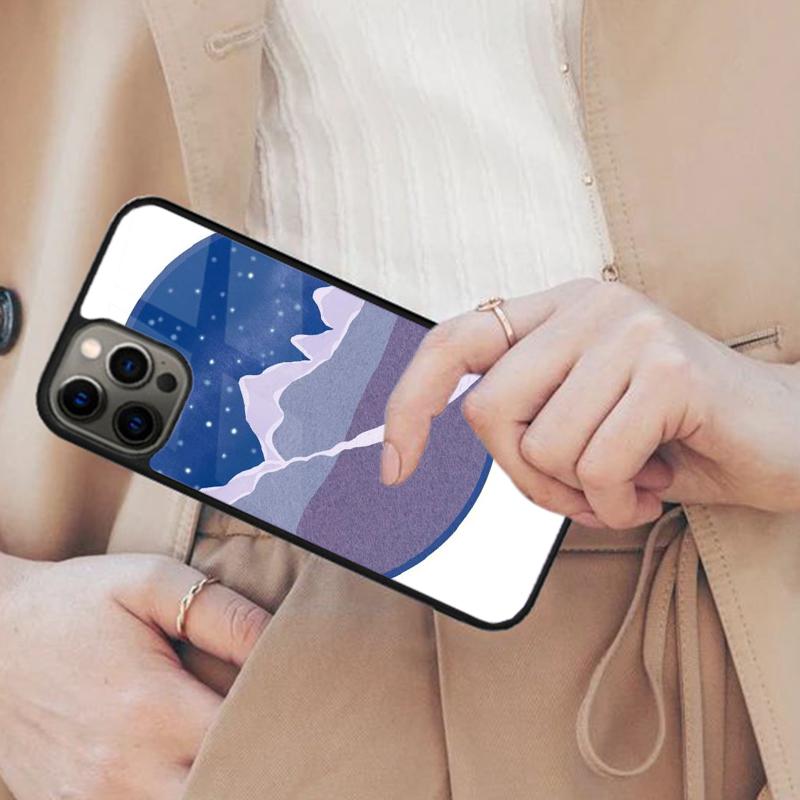 Landscape Mountain Night Sky Magnetic Phone Case For APPLE iPhone 17 Air 16 14 13 12 Pro Max 15 Plus Wireless MagSafe Cover