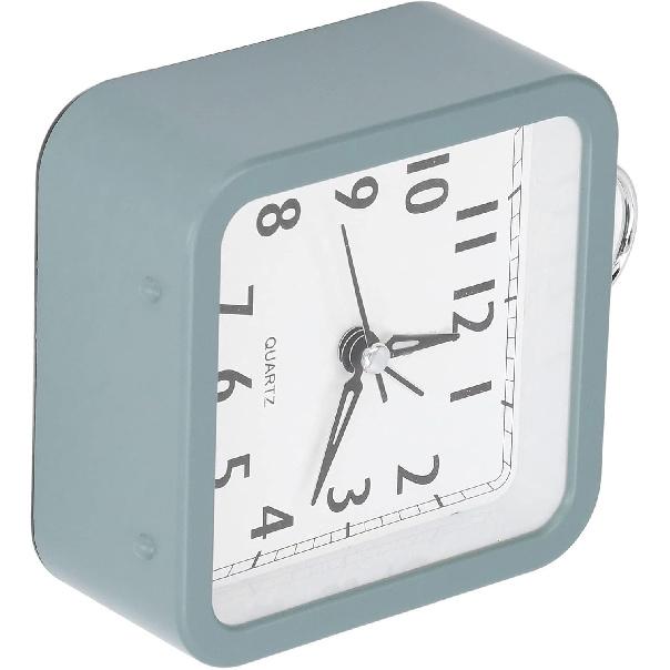 Analog Alarm Clock Battery Alarm Clock Desk Clock Simple Alarm Clock Small Table Clock for Home School Office Bedside Desk Green