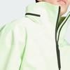 Adidas Myshelter Rain.Rdy Parka With Concealed Hood and Long Sleeves Men Outerwear Green IS1878