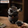 500 мл Старая глиняная чайник с боковой ручкой для кипячения воды Большой емкости Чайник для заваривания чая Чайник для бабл-чая Китайская чайная посуда Ремесло