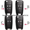Чехол для смарт-ключа с 4/5 кнопками для Chevrolet, Opel и Buick OHT05918179.