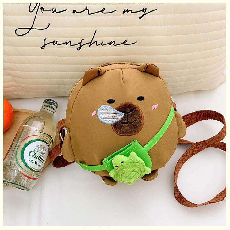 Husky Cute Penguinturtle Dolphin Cartoon Animal Shaped Children Bag Canvas