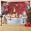 Home Decor Tapestry Santa Christmas Tree Print Wall Hanging Room Wall Decor Background Fabric