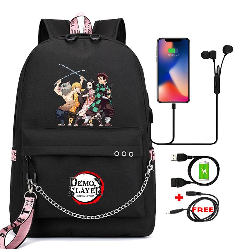 Сумка для книг в стиле аниме, подростковый рюкзак, школьные ранцы унисекс для мальчиков и девочек, рюкзак для ноутбука с мультяшным принтом, рюкзак для школы, Mochilas