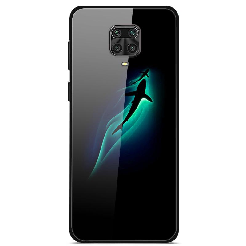 Закаленное Стекло Чехол Для Xiaomi Redmi Note 9S Чехол Мягкий Бампер Жесткий Стеклянный Чехол Для Xiaomi Redmi Note 9 S 9S Pro Max Чехол Для Телефона