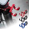 Electric Scooter Double Metal Hooks Simple Bike Shelf Tube Storage Hanger Buckle Hooks Hooks Ebikes Portable Helmet Rack #467793