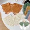 Solid Color Fake Collar Crochet Hollow Shawl Fashion Detachable Collar  Blouse