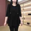 2025 European Style Chiffon A-Line Plus Size Slimming Top for Women