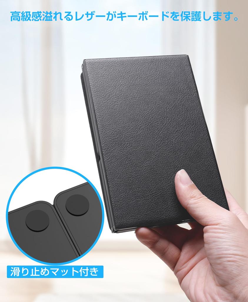 Беспроводная складная клавиатура EWiN, совместимая с Bluetooth и USB, беспроводная, с большим тачпадом и цифровым блоком, полноразмерная, Bluetooth