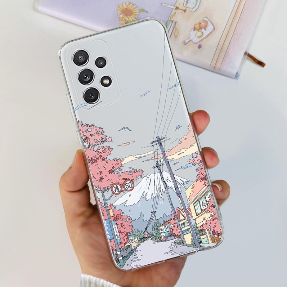 For Samsung Galaxy A32 4G Case Sm-A325F Soft Silicone Stylish Painted Cover Case For Samsung A32 A 32 5G A326B Back Cover Bumper