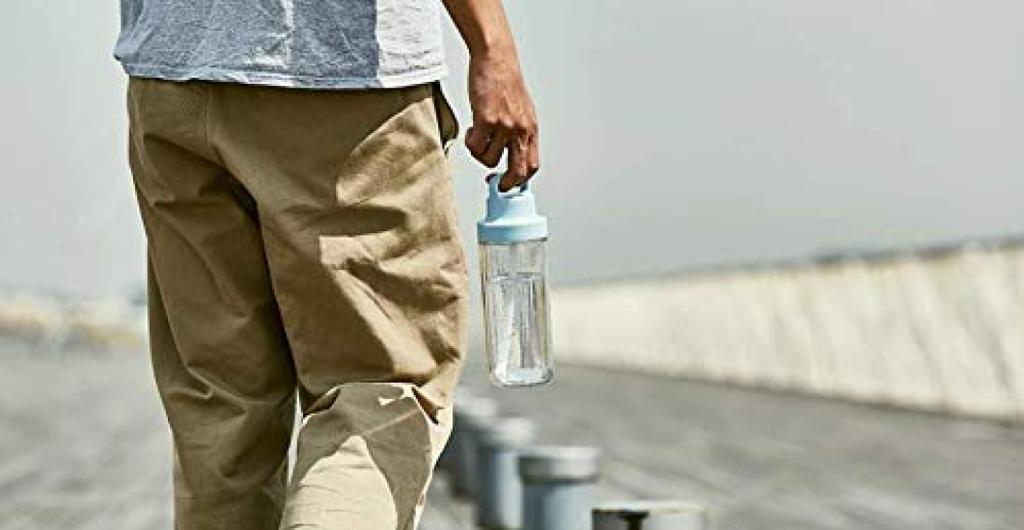 KINTO с посудомоечной машиной Двойная 20071 Бутылка To-Go, 480 мл, Белая, С трубочкой, Легкая, Безопасная, Стенки,