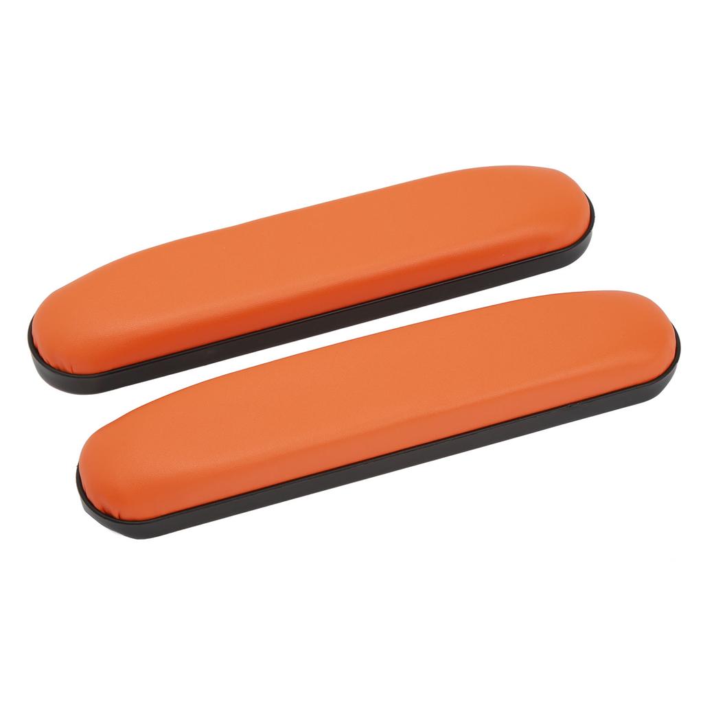 2 шт. накладки на руки для инвалидных колясок из искусственной кожи, мягкий удобный подлокотник, водонепроницаемый чехол на подлокотник, оранжевый
