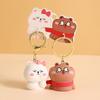 Adorable Cartoon Capybara Couple Keychain Cute Pvc Bag Pendant Ideal Gift For Couples