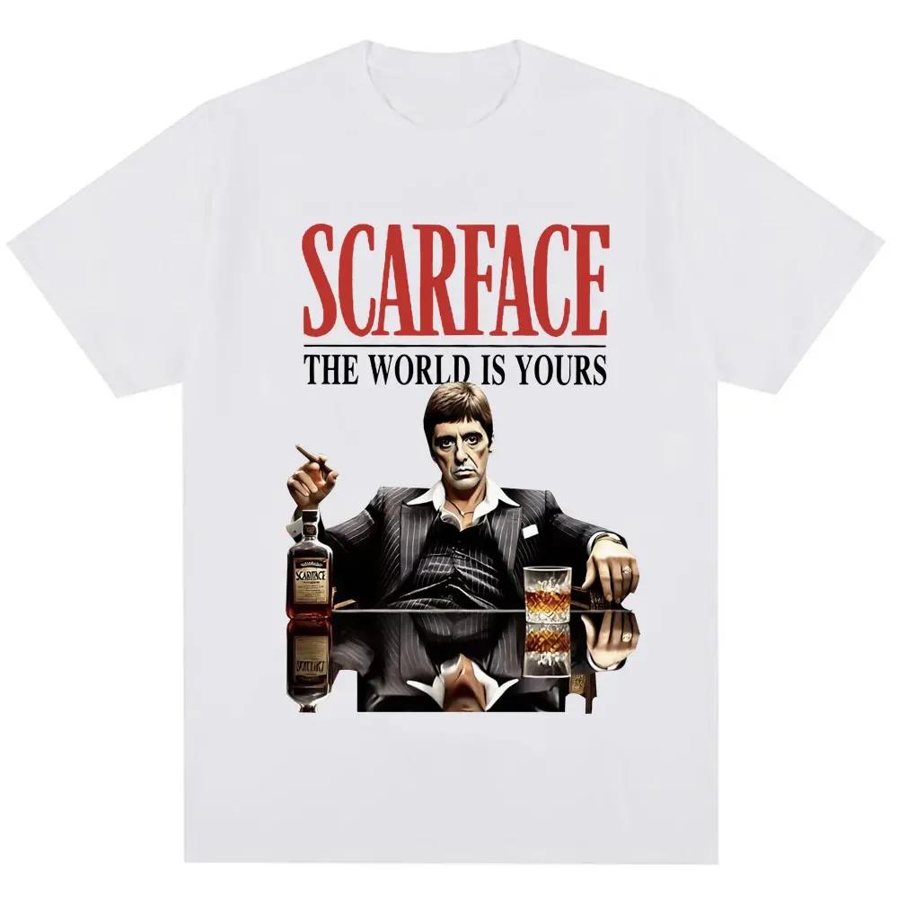 Camiseta Estampada De Manga Corta Popular Clásica Retro Hip-hop Para Hombre En Verano Algodón Puro Moderna E Informal