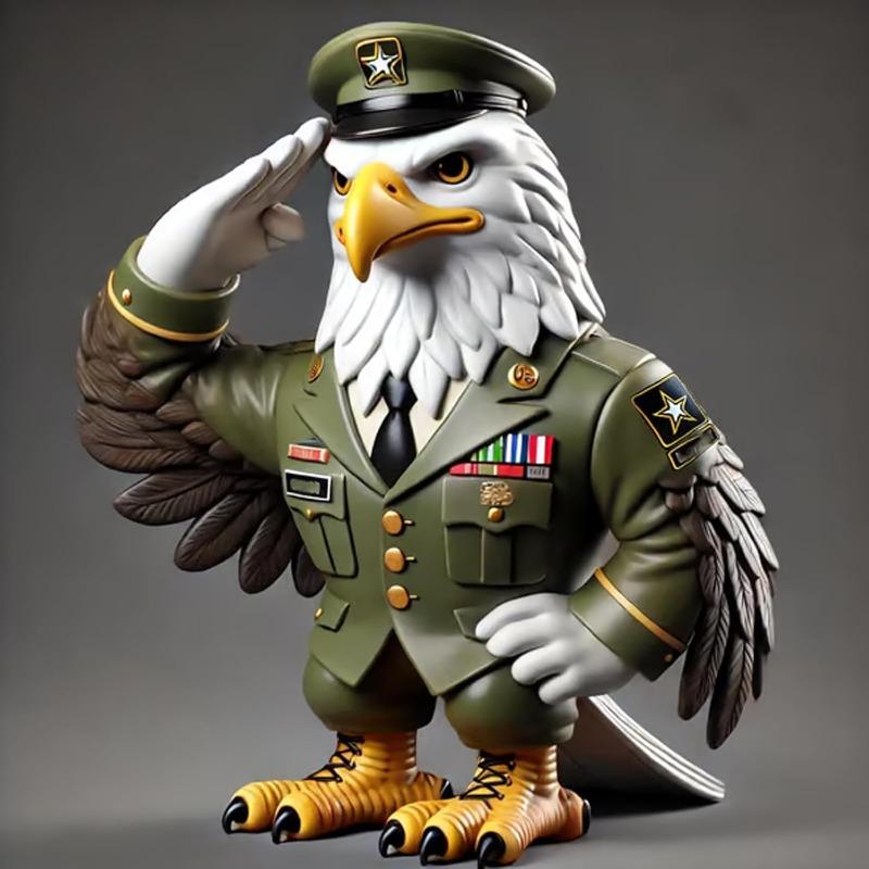 Скульптура орла, настольная статуя ветерана с благодарностью ко Дню памяти и Дню ветеранов, патриотический декор для домашнего офиса (армия)