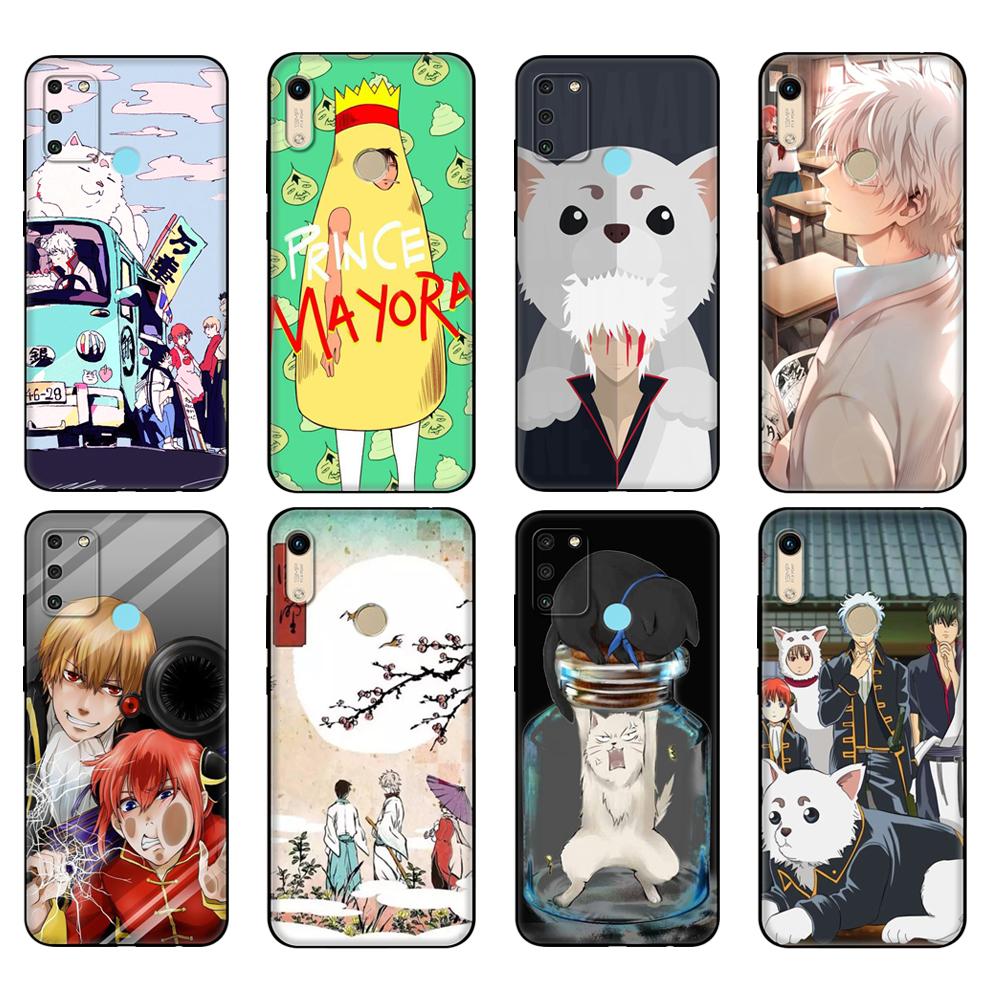 Черный чехол из ТПУ для Huawei Honor 8a Prime 8s Prime 9 Lite Honor 9A 9C 9X Premium 9x Pro 9S, защитный чехол GINTAMA amine