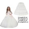Children 3 Hoops Tutu Skirt White Lace Princess Skirt Flower Crinoline Skirt Petticoat