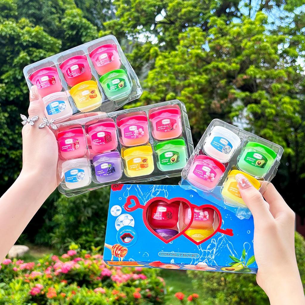 HEYXI Lip Mask Set - Day & Night Care, 4-8 Pieces