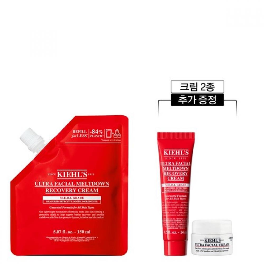 Kiehl S Ultra Facial Medicream Refill Pouch 150ml Set + 2 creamS Included