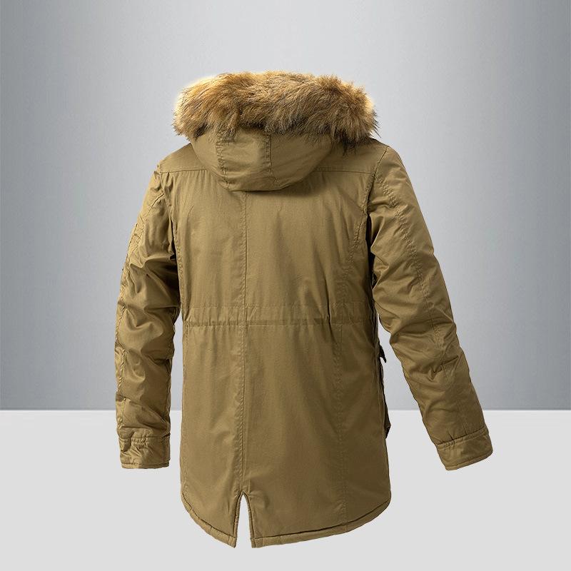 Японские и корейские рабочие хлопковые пальто средней длины, зимние бархатные утолщенные большие хлопковые пальто, модные куртки с капюшоном, пальто, теплые ветровки