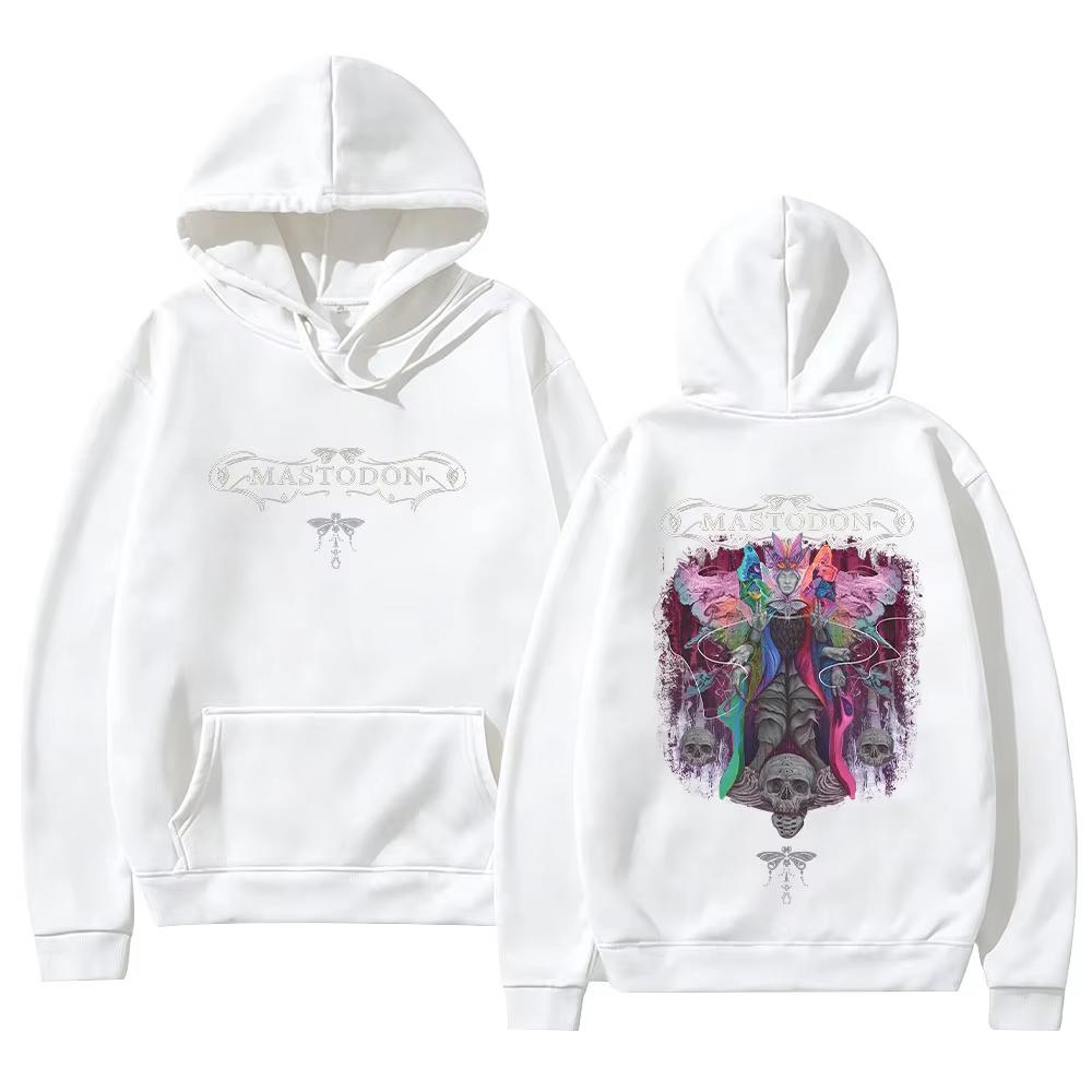 2026 Mastodon Marrow Deep 2026 Album Hoodies Rock Band Vintage Print Unisex Casual Long Sleeve Hooded Soft Cotton Sweatshirt Loose Cozy and Versatile