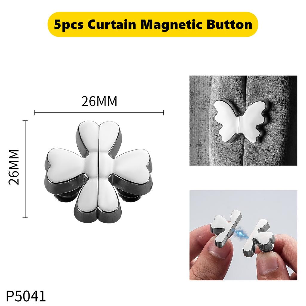 Магнитная кнопка для штор Съемный зажим-фиксатор для штор Быстрая фиксация Предотвращение регулировки света Сетка для окна Закрытие Магнитная пряжка