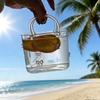 Transparent Fruit Wine Glass Funny Cold Drink Cup Hydroponic Flower Basket Glass Vase  Cafe