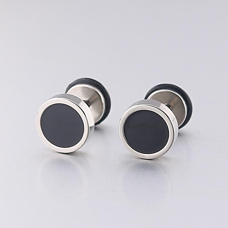 1Pair 16G Silvery Round Stud Earrings for Women Men, 316L Stainless Steel Cartilage Tragus Helix Stud Piercing Jewelry