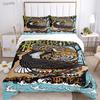 Fashion Dragon and Tiger Battle All Season Duvet Cover Bedding Sets Soft Quilt Cover and Pillowcases Single/Double/Queen/King