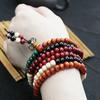 Multicolor Tibetan Buddha Sandalwood Wooden Buddhist Prayer Beads Faith Meditation Unisex Men Women Bracelets