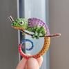 Creative Lizard Chameleon Rhinestone Brooches For Women Men Clothes Suit Animal Brooch Pin Jewelry Accessories Ornaments Gifts