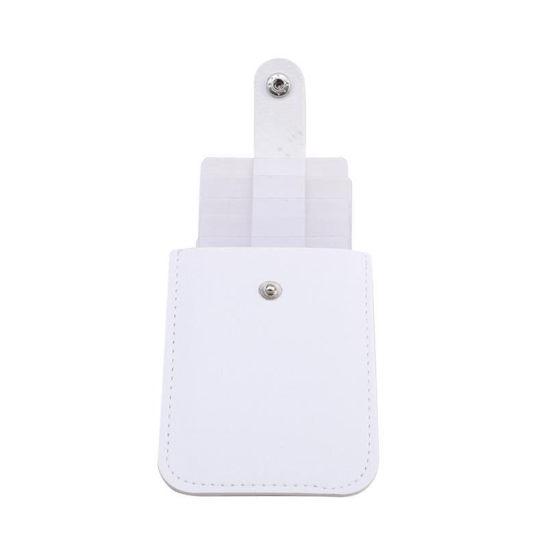 Выдвижной держатель для карт из искусственной кожи. Держатель для удостоверения личности. Каскадный скрытый выдвижной футляр для карт. Органайзер. Держатель для карт с пряжкой. Унисекс.