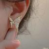 Korean Fashion Butterfly Stud Earrings for Women Elegant Sweet Wedding Party Jewelry Gifts