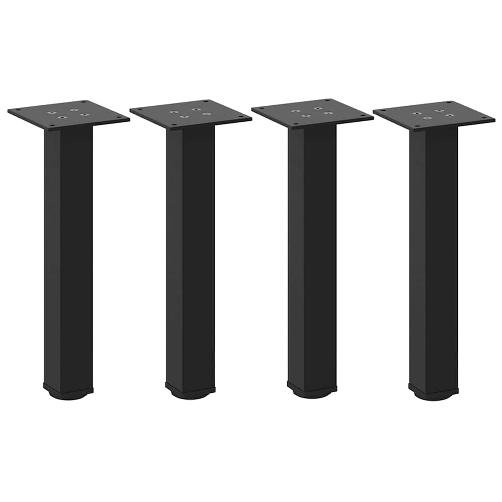 Vidaxl Nogi Do Stolika Kawowego, 4 Szt., Czarne, 30-32 Cm, Stal