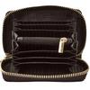 Wings Small Women' Genuine Leather Zippered Wallet Black