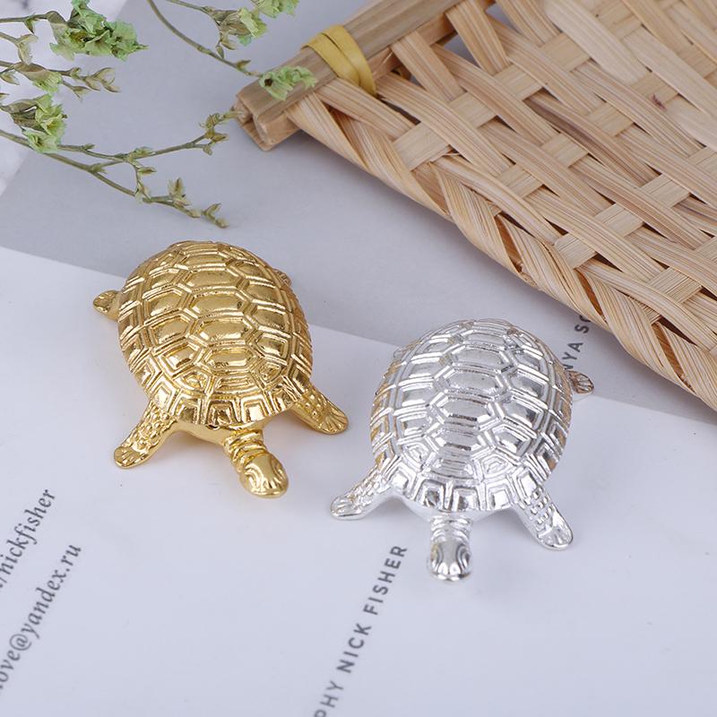 Feng Shui Golden Money Turtle Lucky Fortune Wealth Home Office Decoration Gift
