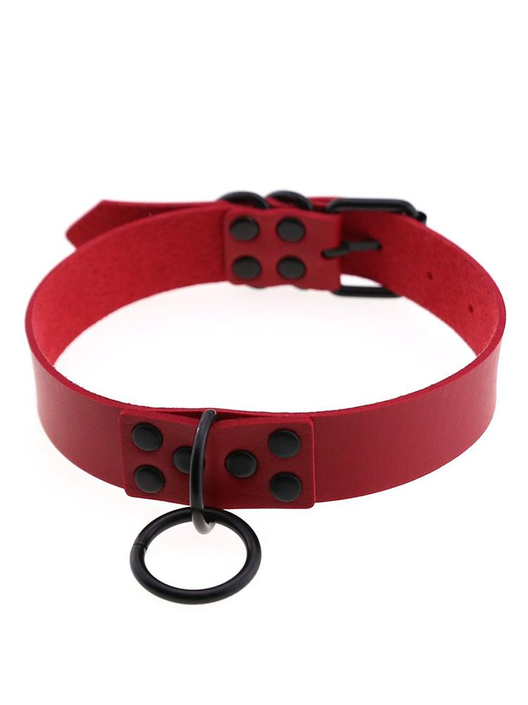 Готический Харнесс Женский Ошейник Цепочка Чокер Сексуальный ПУ Кожа Цепочка Кулон Ошейник Чокер Ожерелье Аксессуары для Косплея для Пар