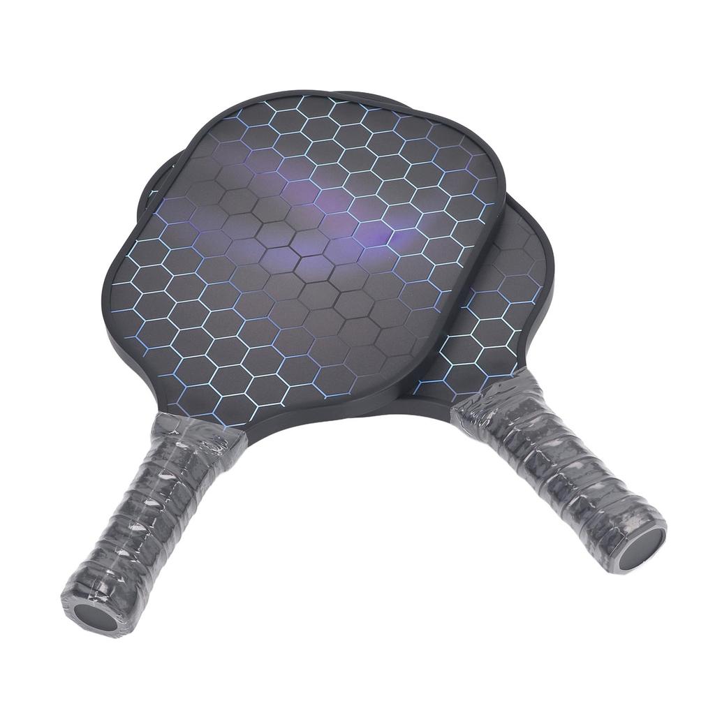 Набор из 2 ракеток для пиклбола, легкие ракетки из стекловолокна для пиклбола, с чехлом для переноски, для мужчин, женщин, начинающих, черная сумка