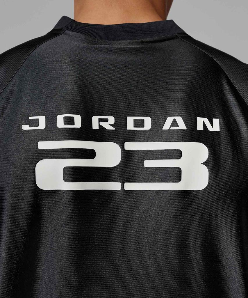 NIKE Jordan Brooklyn Long Sleeve Goalkeeper Top M - Black:White:Metallic Silver / Im8995-010