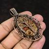 Tree Of Life Asteroid Jasper Copper Pendant Copper Wire Wrapped Jewelry Asteroid Jasper Gemstone Unique Jewelry Gift For Mother Gift For Her