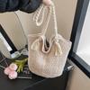 Large Capacity Woven Hollow Tote Bag for Women In Summer New Fashion Straw Woven Shoulder Bag Vacation Style Beach Women's Bag
