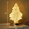 Хрустальные огни для рождественской елки, сенсорная подзарядка, украшение для спальни, ночной светильник, настольная лампа, украшение для рождественской вечеринки