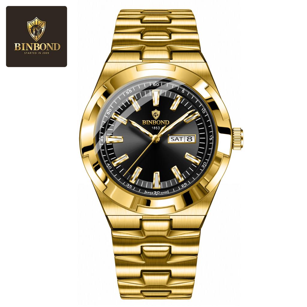 Fashion Mens Watches Luxury Casual Waterproof Watches Luminous Hands Business Date Quartz Stainless Steel Men Watches