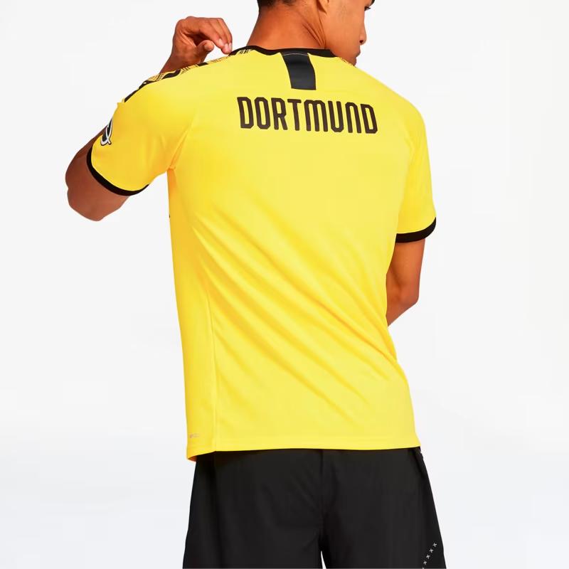 Puma Домашняя футболка Bvb Dortmund с круглым вырезом и коротким рукавом для мужчин топы 755737-01