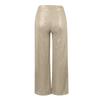 Women's Fashion Solid Color High Waist Sequin Side Zipper Draped Wide Leg Pants