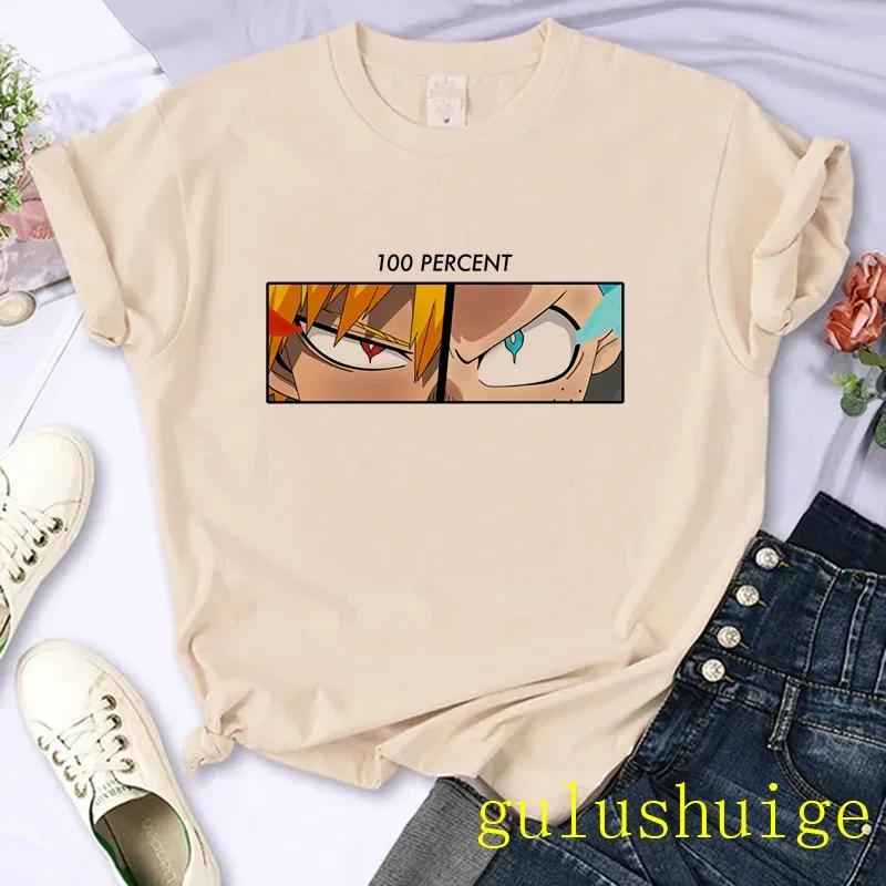 Японское аниме Моя геройская академия Футболка женская Боку но Хиро Акадэмия Манга Футболка Бакуго Химико Тога Графические футболки Футболка