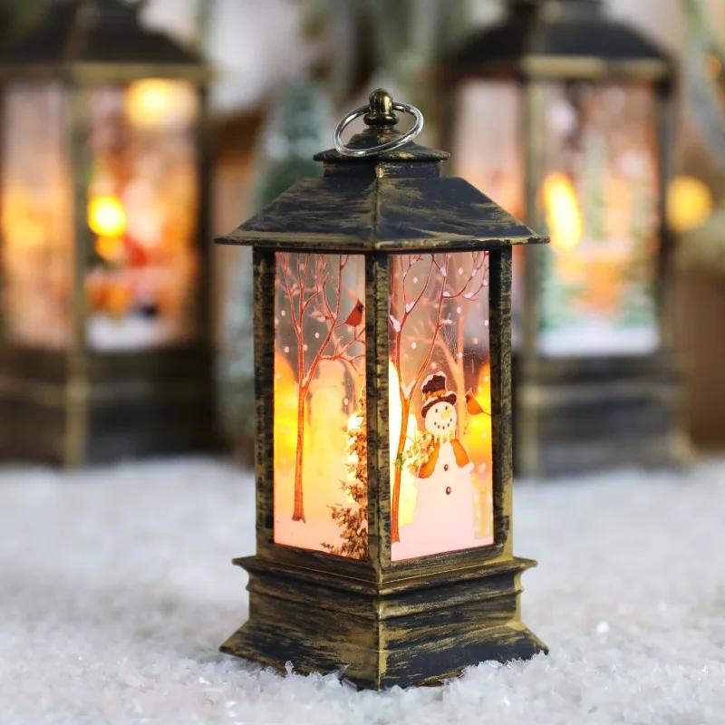 Christmas Decorations: Small Wind Lamps, Candle Lamps, Electronic Snowmen, Night Lights, Desktop Ornaments Navidad
