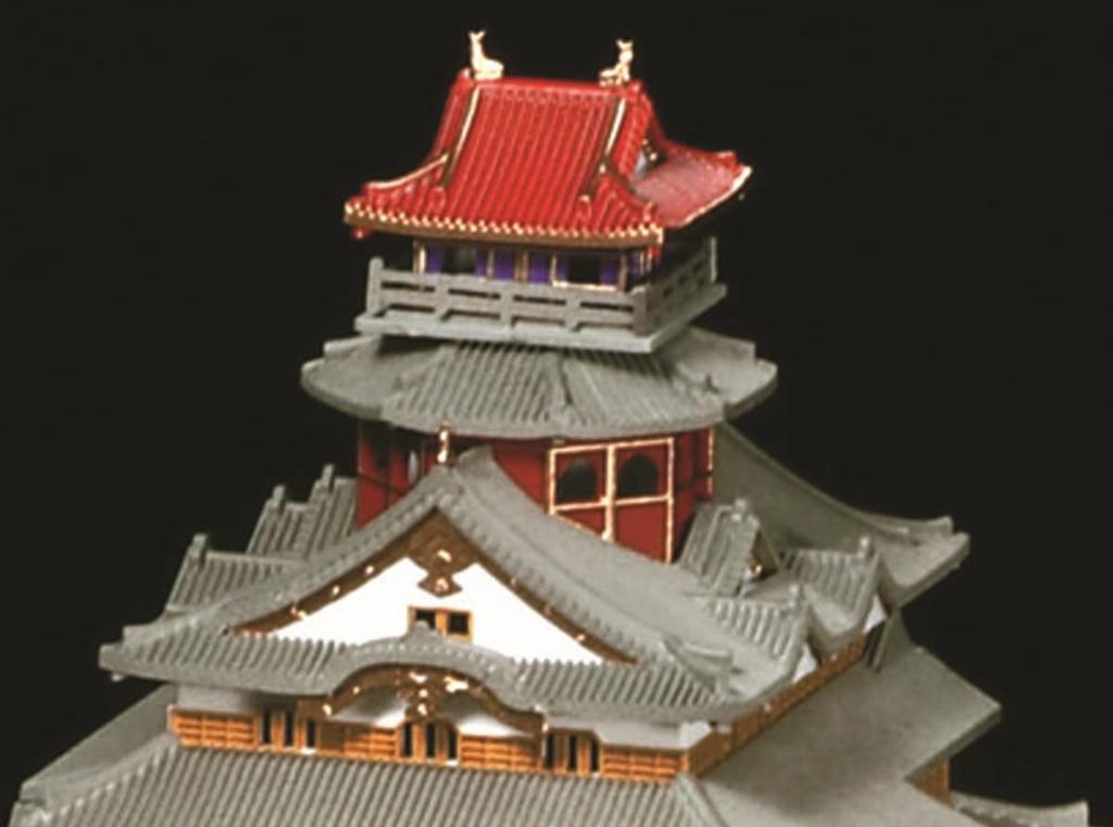 Doyusha 1/360 Japanese Castles Standard Series Azuchi Castle Plastic Model Kit S-26 Molded Color