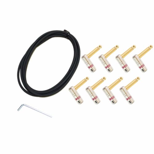 Providence V206 Solderless Patch Cable, 2m, with 8 L-shaped Plugs (Cable and Plug Set)