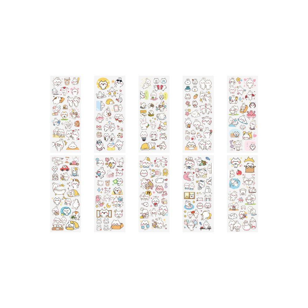 20pcs DIY PVC Sticker Cartoon Patterns Water Bottle Decor Cute Notebook Decoration  Children